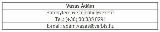 Bátonyterenyei telephely elérhetősége