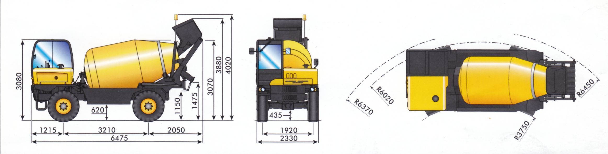 Dieci mixers f7000 méretei