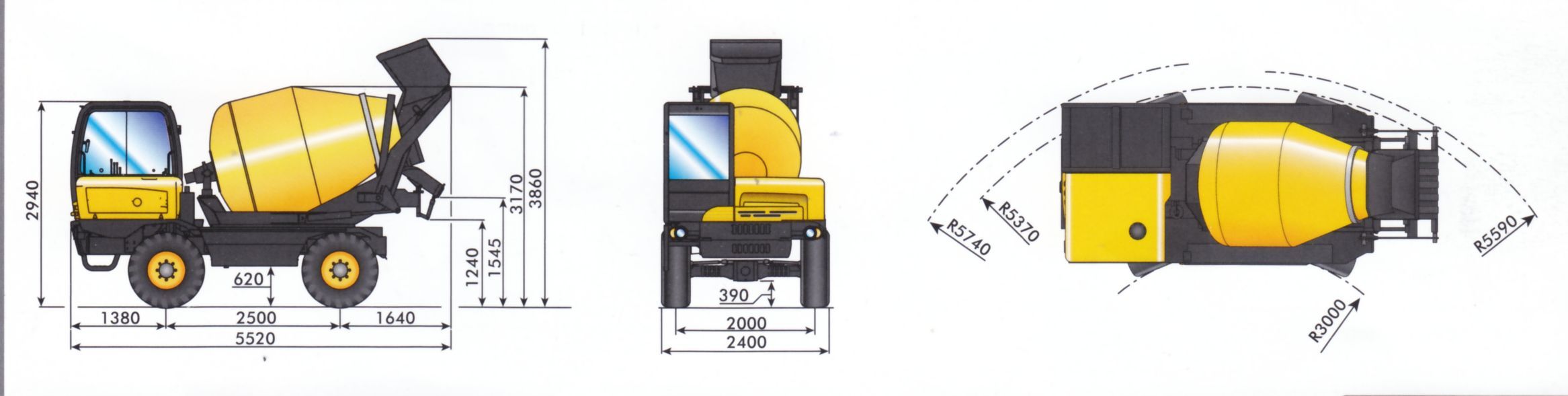 Dieci mixers l4700 méretei