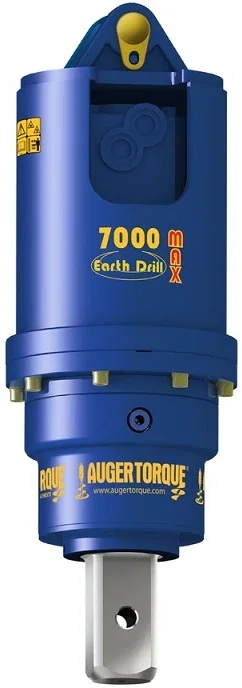Auger Torque 5500MAX, 7000, 7000MAX, 8000MAX high flow kompakt rakodóhoz és teleszkópos rakodóhoz ajánlott hidraulikus talajfúró adapter