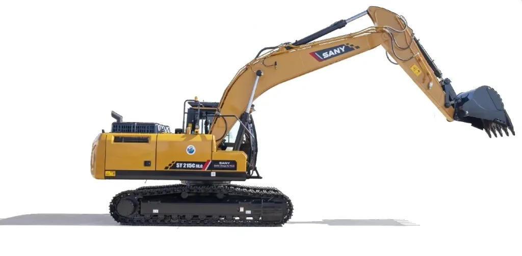 SANY SY215NlC 2540mm széles kotró oldalnézetben jobbról