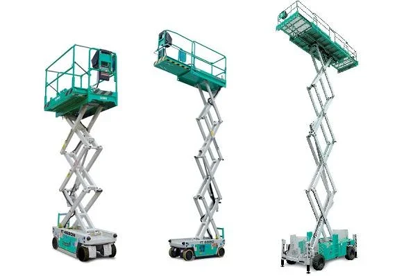 Ollós emelő elektromos és dízel kivitelben