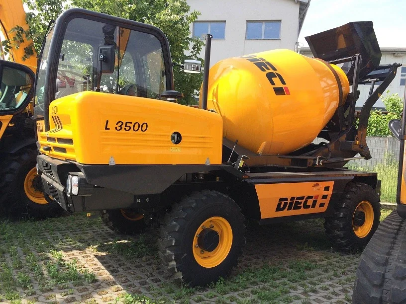 Dieci L3500 2,5m3 hasznos térfogatú, 4 kerék kormányzású betonmixer Önjáró betonmixer