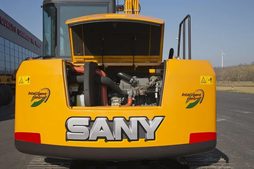 Sany SY75C 7,28 tonnás gumiláncos kotrógép