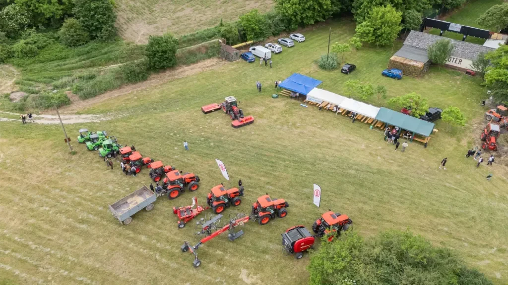 VICON & KIOTI Gépshow Nagyberény 2026 a levegőből