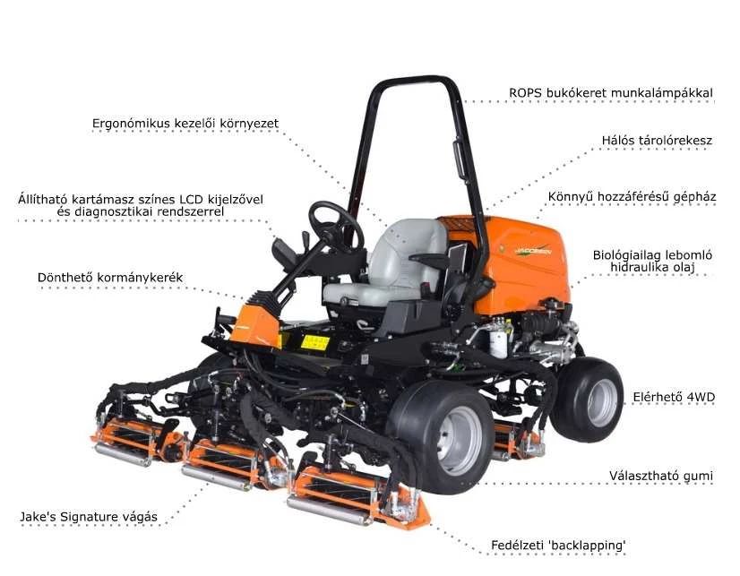 Jacobsen SLF530 felépítés