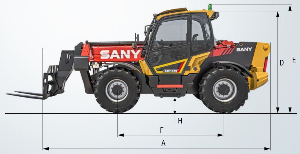 SANY STH936 méretek