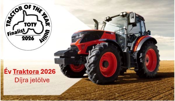 KIOTI HX 1403 típusú traktora az Év Traktora 2026 díjra jelölve