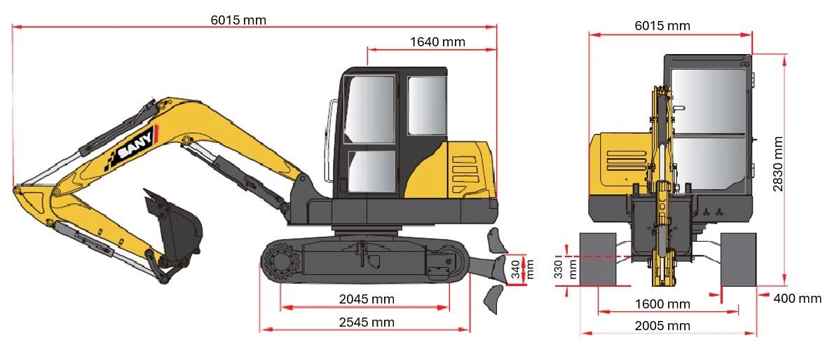 SY60C méretei