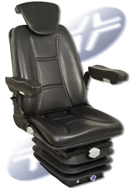 Kényelmes állítható légrugós vezetőülés S92 kép fekete