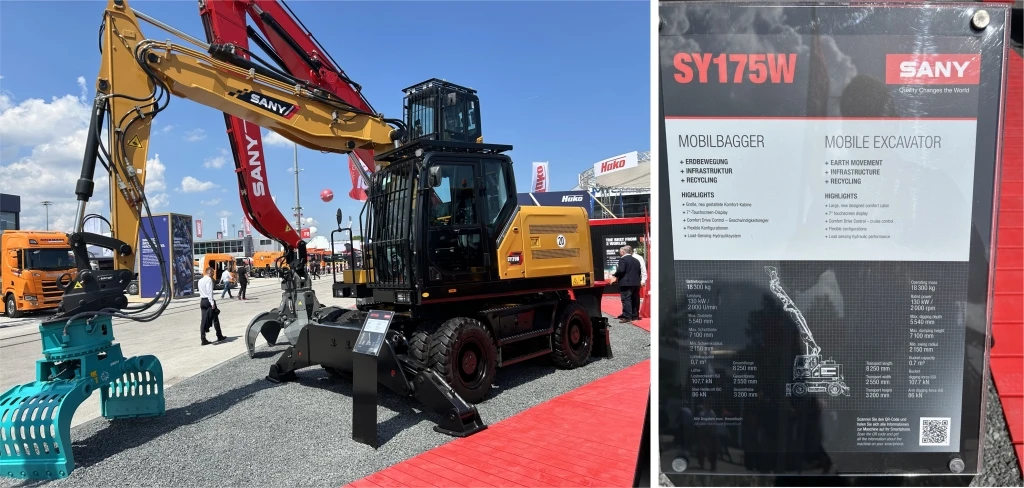 SANY gumikerekes kotró IFAT