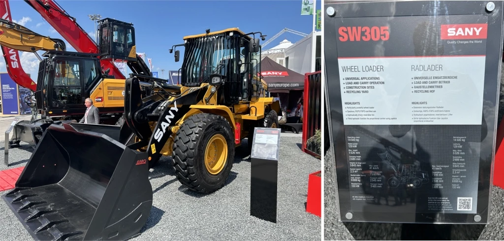 SANY homlokrakodó IFAT 2024