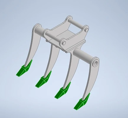 talajlazító négyfogas