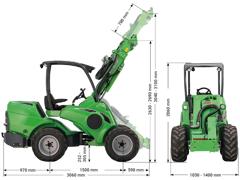 AVANT e727 méretei AVANT e727 méretei