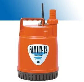 Tsurumi FAMILY-12 merülőmotoros szivattyú (háztartási) ideális az üledékvíz eltávolításához 1 mm rétegvastagságig 4