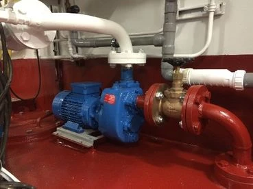 BBA B-széria  elektromos hajtással fixen beszerelve a csőrendszerbe