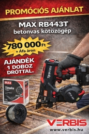 MAX RB443T 1 mm-es huzalhoz ipari betonvas kötöző 6