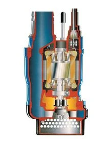 Tsurumi KTZ45.5 japán csúcsminőség zagyszivattyú metszet
