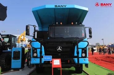 SANY SKT105SE elektromos bányadömper kiállításon