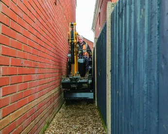 SANY SY10U szűk folyosón