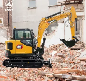 SY60U bontási munka közben