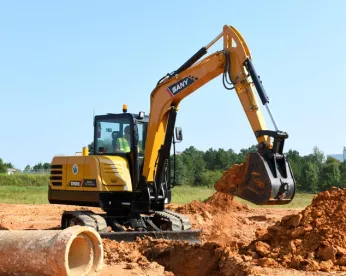 Sy60c ásómunka közben