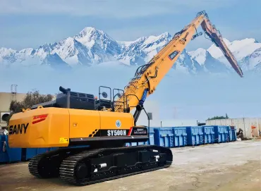 SANY SY500HRD hosszú gémes bontógép menetel