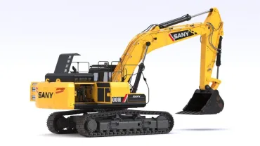 SANY SY500H lánctalpas kotró katalógus képe jobb hátsó profilkép