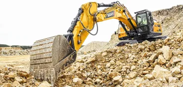 SANY SY390H lánctalpas kotró  kőbányában