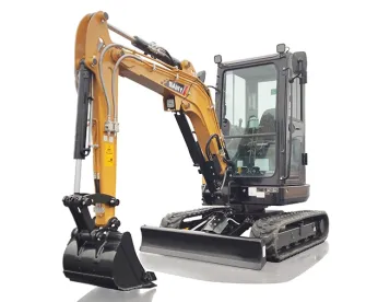 SANY SY26C 2,7 tonnás lánctalpas kotró katalógus képe félprofilból