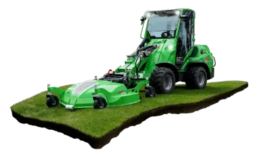 AVANT e727 fűnyíró adapterrel