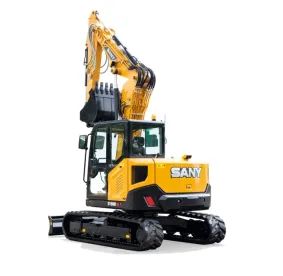 SY80U PB csuklógémes kotró hátsó profilkép