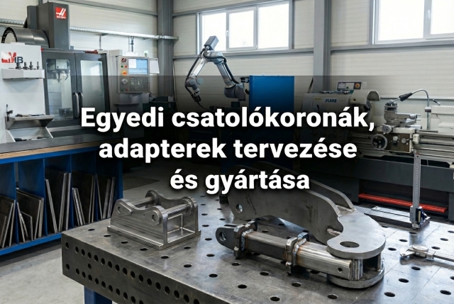 Egyedi csatolókoránk, adapterek tervezése és gyártása